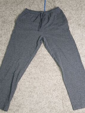 Eddie Bauer Lounge Pants Men's‎ Gray Fleece Drawstring Pull On Sweatpants - XL